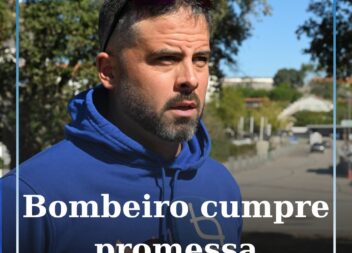 Bombeiro cumpre promessa