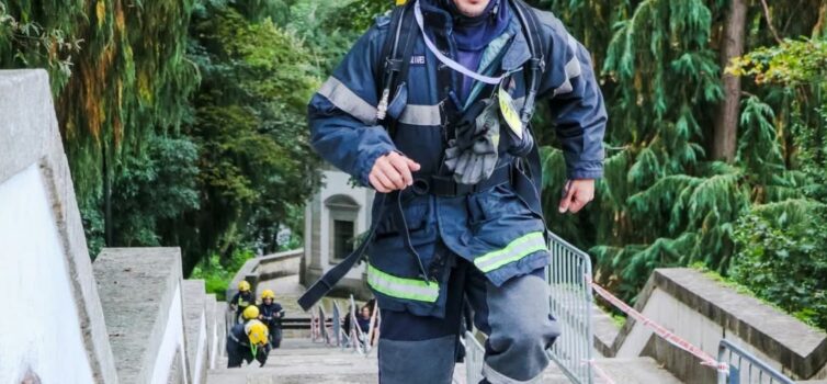 Bombeiros do Fundão nos “Escadórios da Humanidade 2025” em Braga