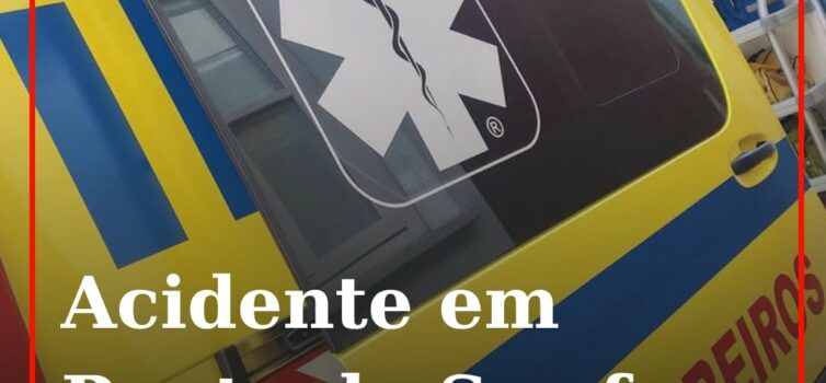 Colisão entre ambulância e carro ligeiro faz uma ferida leve em Ponte de Sor