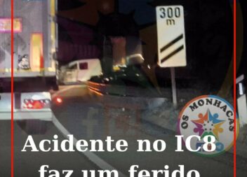 Colisão no IC8 provoca um ferido e condiciona trânsito