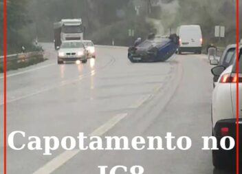 Despiste de automóvel no IC8 faz um ferido