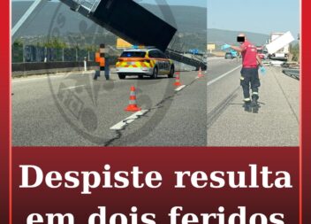 Despiste resulta em dois feridos