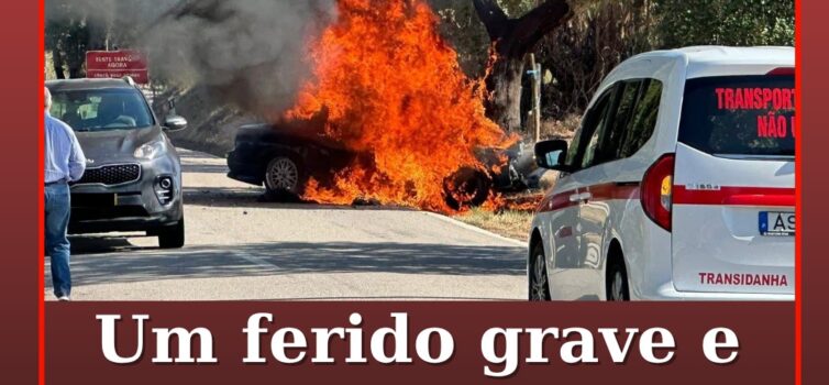 Despiste resulta em ferido grave e dois ligeiros