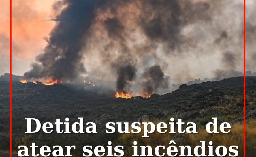 Detida suspeita de atear seis incêndios florestais