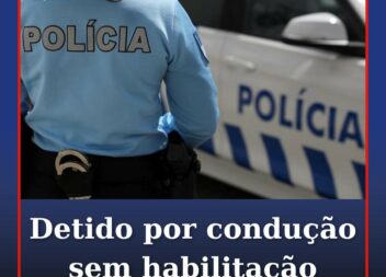 Detido por condução sem habilitação