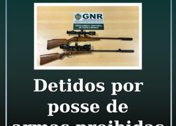 Detidos por posse de armas proibidas