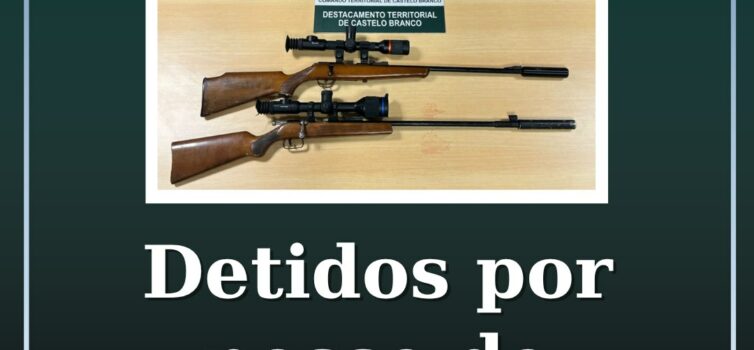 Detidos por posse de armas proibidas