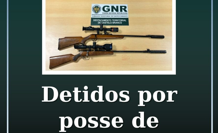 Detidos por posse de armas proibidas
