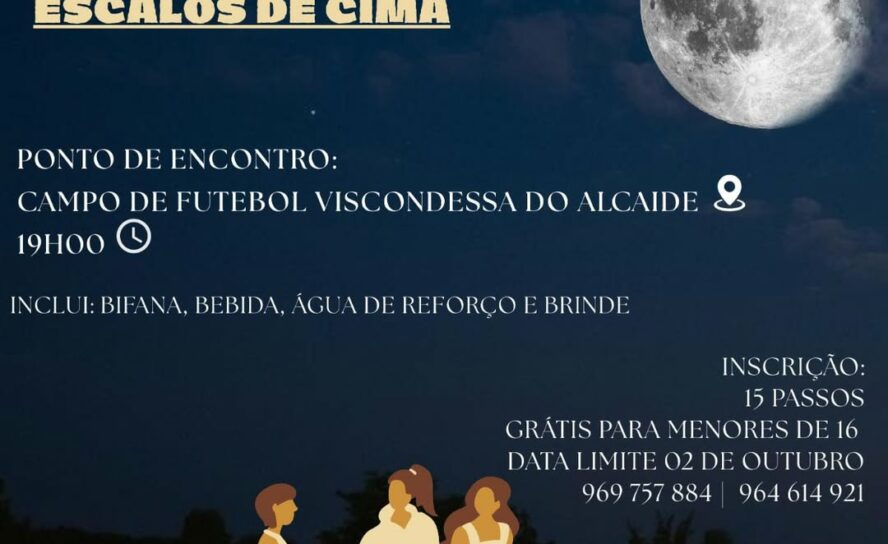 Dia 4 de outubro, vem connosco ao Passeio Noturno – Caminhos de São Pedro