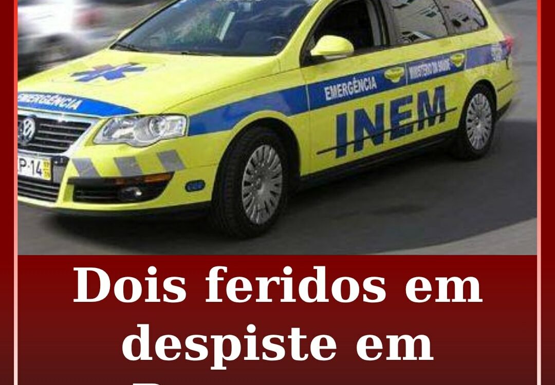 Duas pessoas ficaram feridas, desconhecendo-se a gravidade das mesmas, após um d