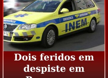 Duas pessoas ficaram feridas, desconhecendo-se a gravidade das mesmas