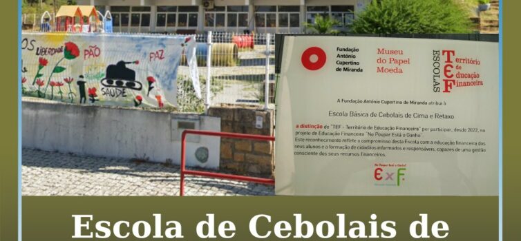 Escola Básica de Cebolais de Cima e Retaxo distinguida por promover literacia fi
