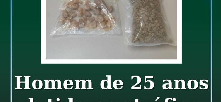 Homem de 25 anos detido por tráfico de estupefacientes