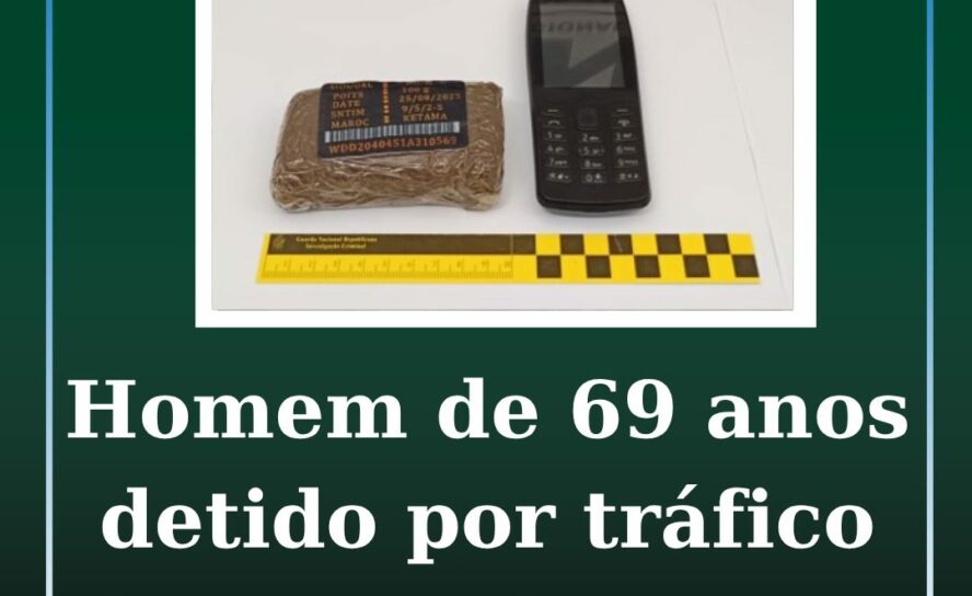 Homem de 69 anos detido por tráfico de estupefacientes