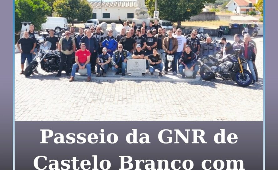 II Passeio de Ciclomotores e Motociclos da GNR de Castelo Branco junta 70 partic