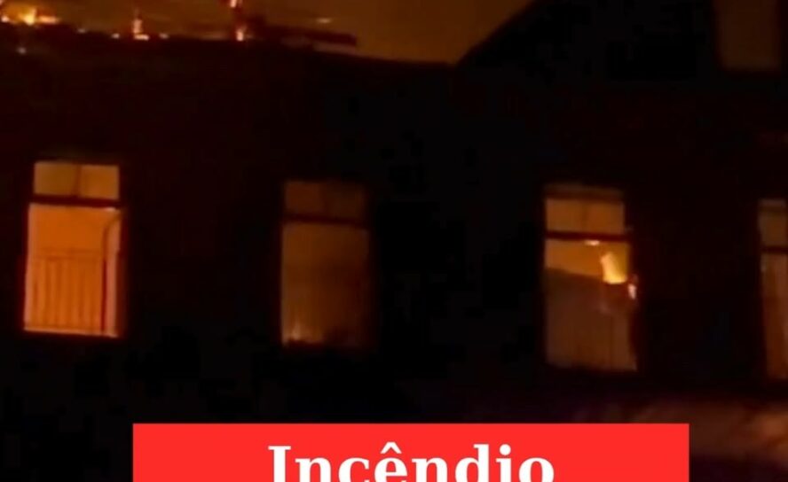 Incêndio no antigo Pavilhão Rainha Dona Amélia