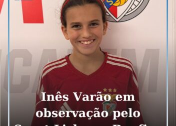 Inês Varão em observação pelo Sport Lisboa e Benfica