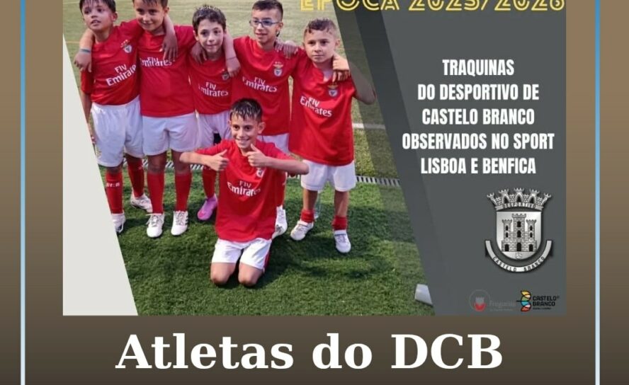 Jovens atletas do Desportivo de Castelo Branco em treino de observação no SL Ben