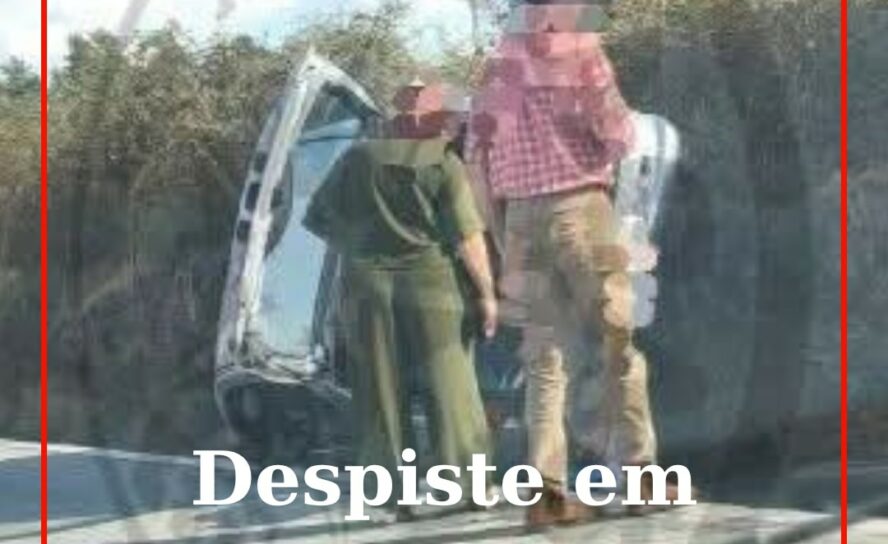 Mulher ferida após despiste