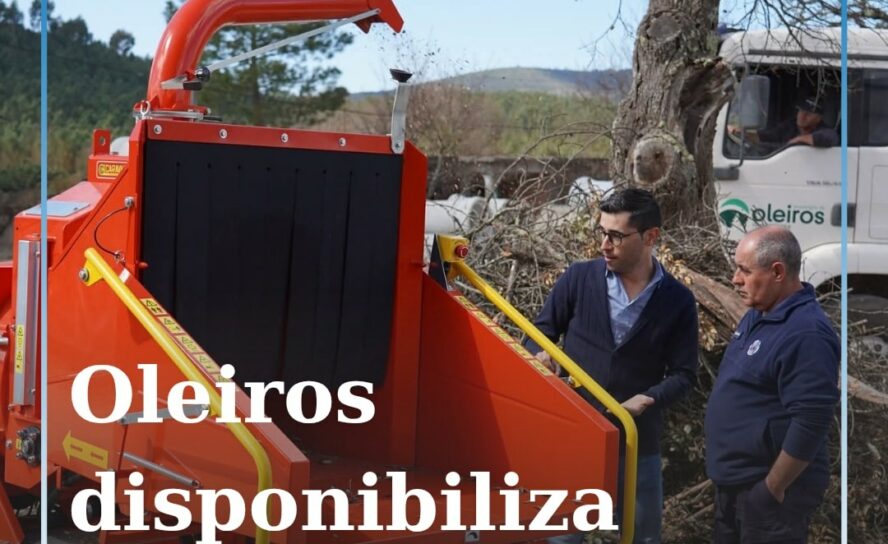 Município de Oleiros disponibiliza biotriturador para reduzir queimas de sobrant