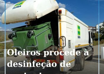 Município de Oleiros realiza segunda fase de desinfeção de contentores de resídu