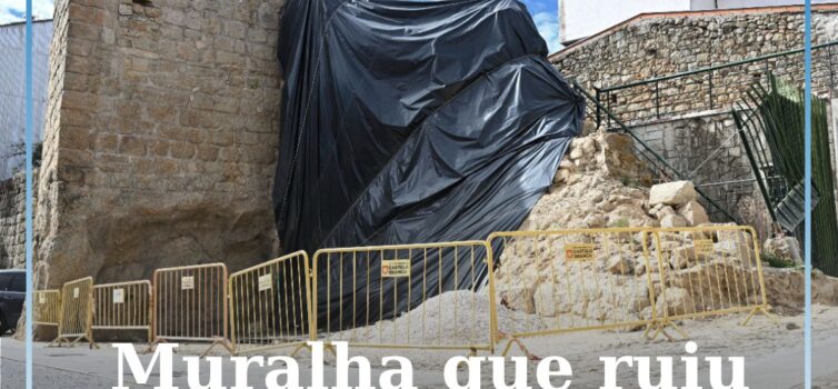 Muralha que ruiu em Castelo Branco vai ser reconstruída