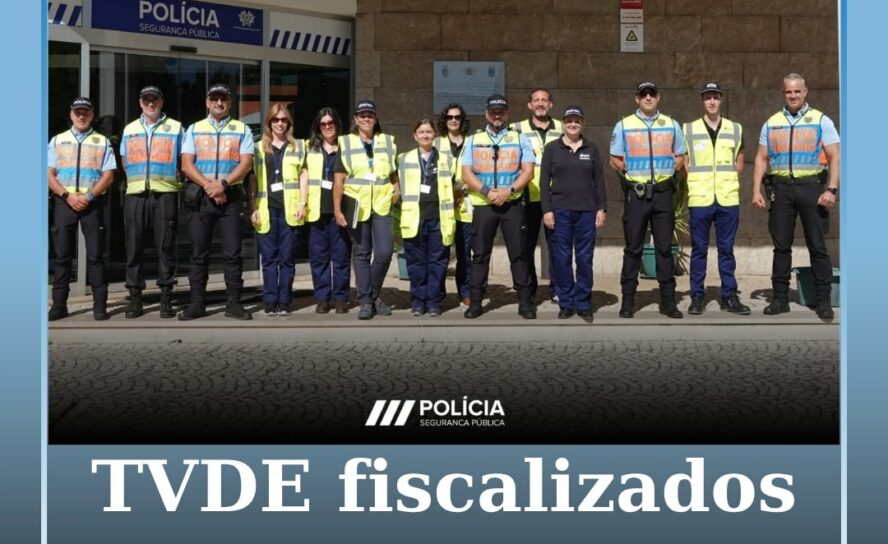 Operação conjunta da PSP e IMT fiscaliza TVDE em Castelo Branco