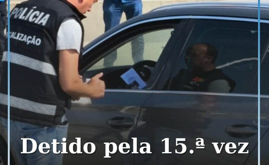 PSP detém homem a conduzir sem carta pela 15.ª vez em Lisboa