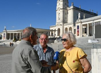 Peregrinos da Diocese de Coria-Cáceres em peregrinação ao Santuário de Fátima.