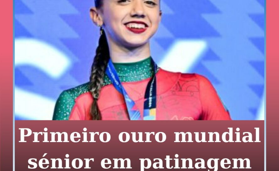 Primeiro ouro mundial sénior em patinagem artística livre