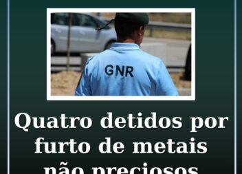 Quatro detidos por furto de metais não preciosos
