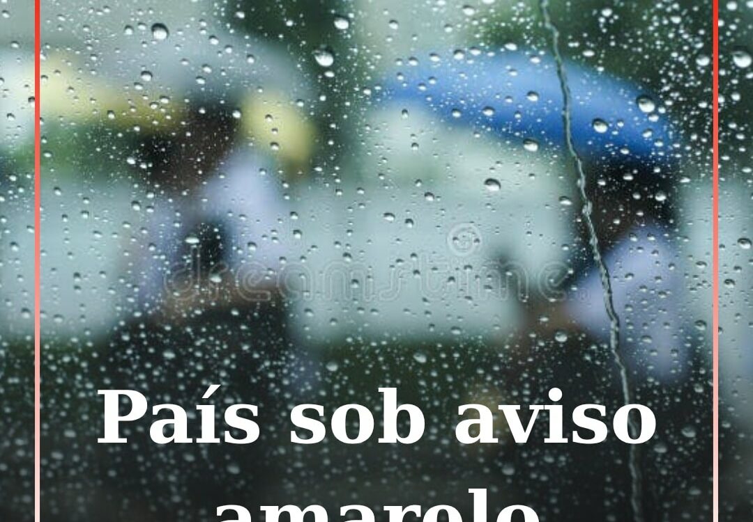 Todo o país sob aviso amarelo devido à chuva e trovoada