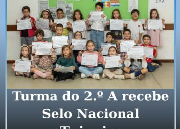 Turma do 2.º A distinguida com o Selo Nacional eTwinning