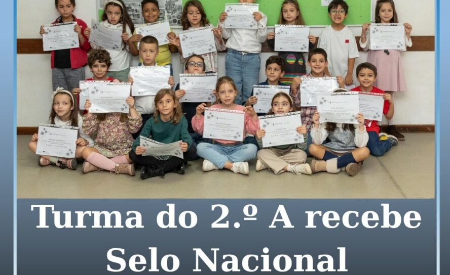 Turma do 2.º A distinguida com o Selo Nacional eTwinning