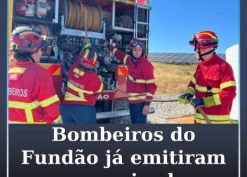 "A Direção da Associação Humanitária de Bombeiros Voluntários de Fundão e o