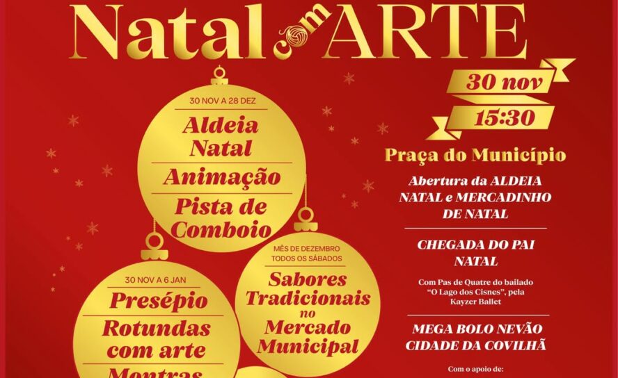A magia do Natal com Arte chega à Covilhã neste domingo, dia 30.