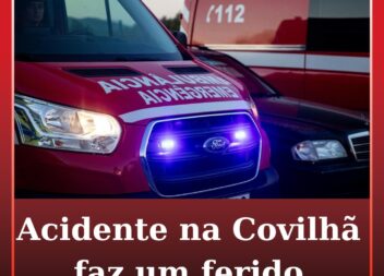 Acidente na Covilhã faz um ferido
