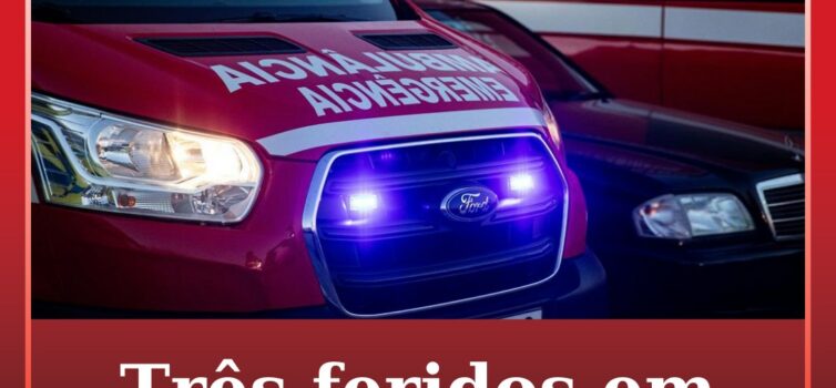 Acidente no Fundão resulta em três feridos