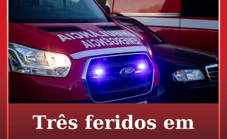 Acidente no Fundão resulta em três feridos