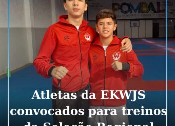 Atletas da Escola de Karaté Wado Joaquim Salgueiro convocados para treinos da Se