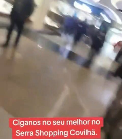 Atos violentos no Serra Shopping na Covilhã