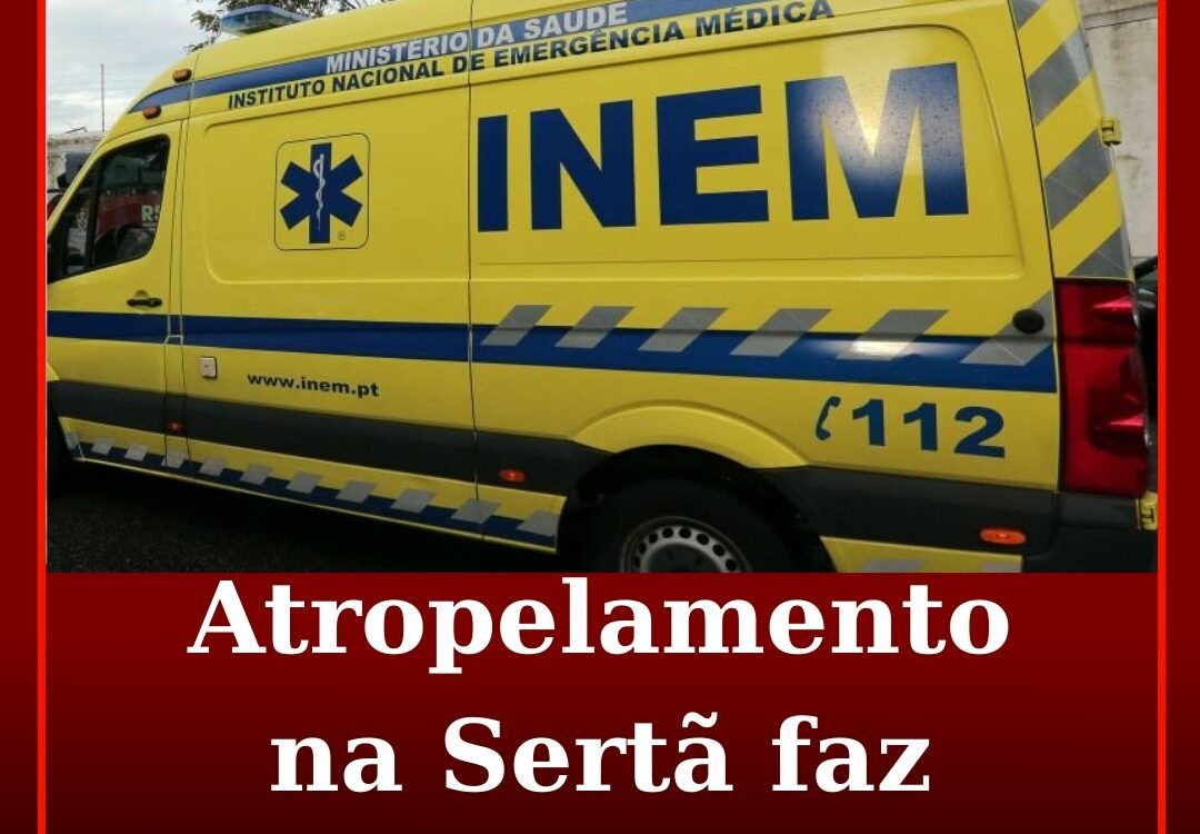 Atropelamento na Sertã faz um ferido grave