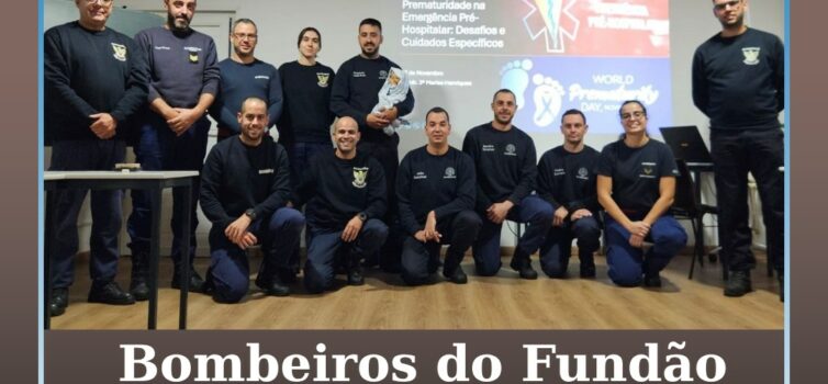 Bombeiros do Fundão promovem formação dedicada à prematuridade