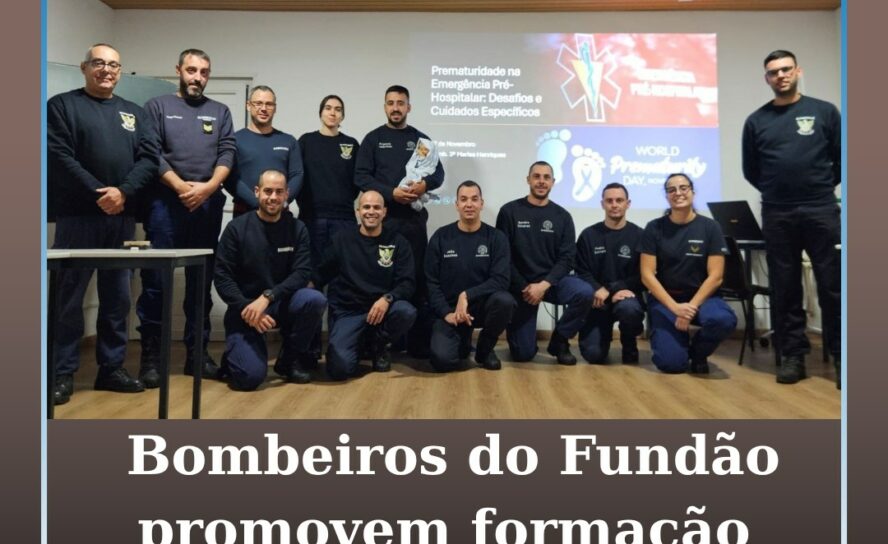 Bombeiros do Fundão promovem formação dedicada à prematuridade