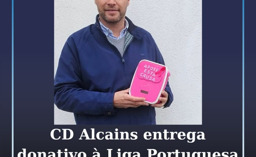 CD Alcains entrega donativo à Liga Portuguesa Contra o Cancro