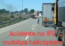 Colisão entre ligeiro e motociclo no IP2