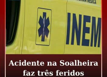 Colisão na Soalheira provoca três feridos