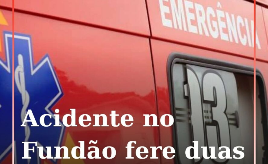 Colisão provoca dois feridos