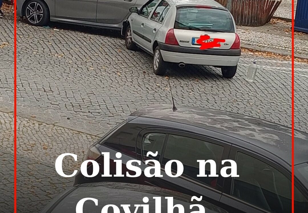 Colisão rodoviária na Covilhã