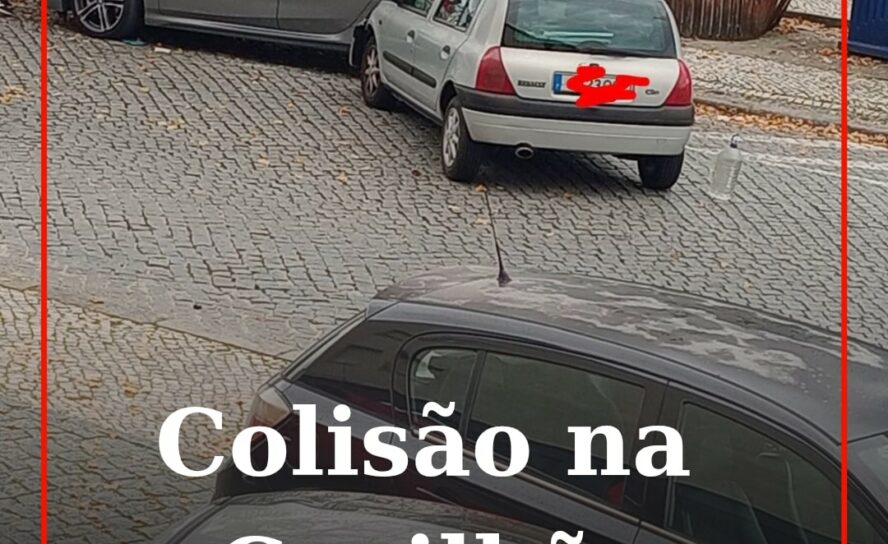 Colisão rodoviária na Covilhã